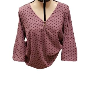 Nwot purple classy silk shirt